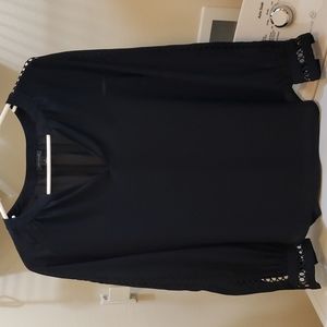 Ann Taylor Blouse Black XS